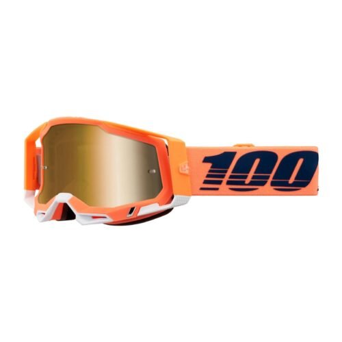 100% Racecraft 2 goggles - Coral/True Gold Mirror Lens