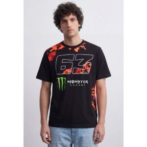 VR46 Bagnaia Monster Energy 63 T-Shirt - Image 2
